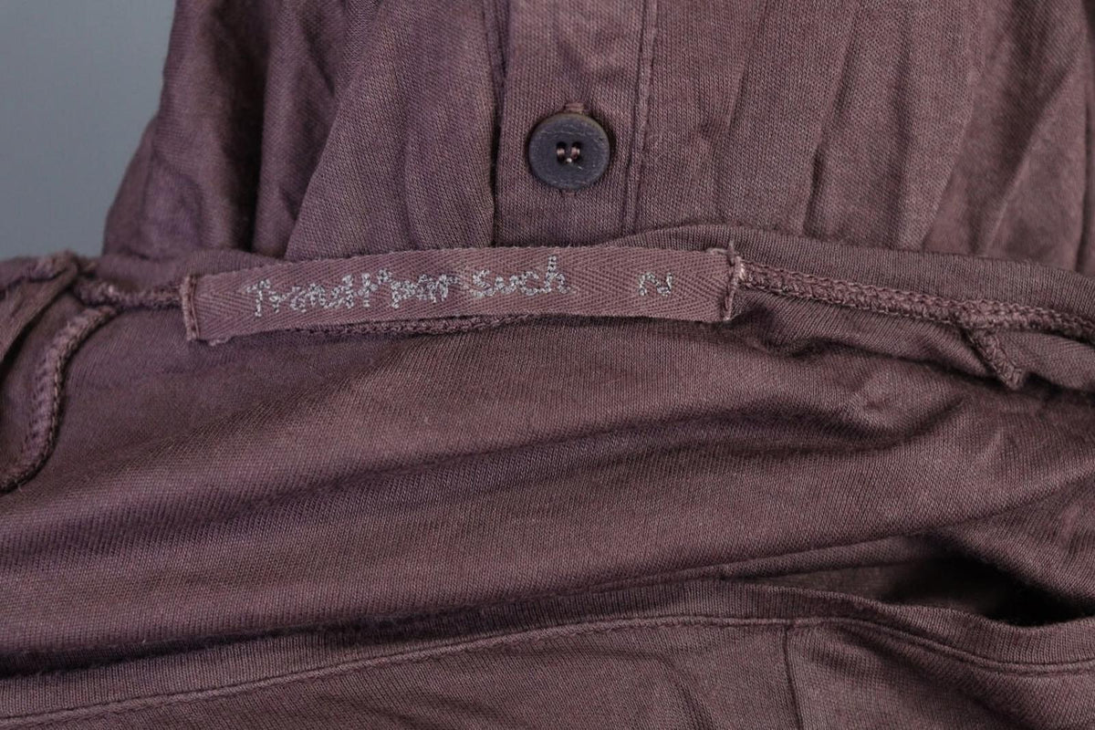 TRANSIT PAR SUCH Brown Button Back Long Sleeve Shirt Tunic – Size 2