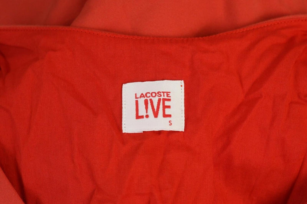 LACOSTE LIVE Dress Red V-Neck A-Line Tennis Short – Size S