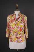 ESCADA SPORT Multicolor Jacquard Paisley Long Sleeve Blouse Shirt – Size 36