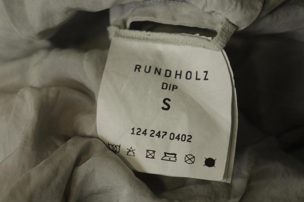 RUNDHOLZ DIP Gray 100% Cupro Long Sleeve Collared Casual Button-Up Shirt – Size S