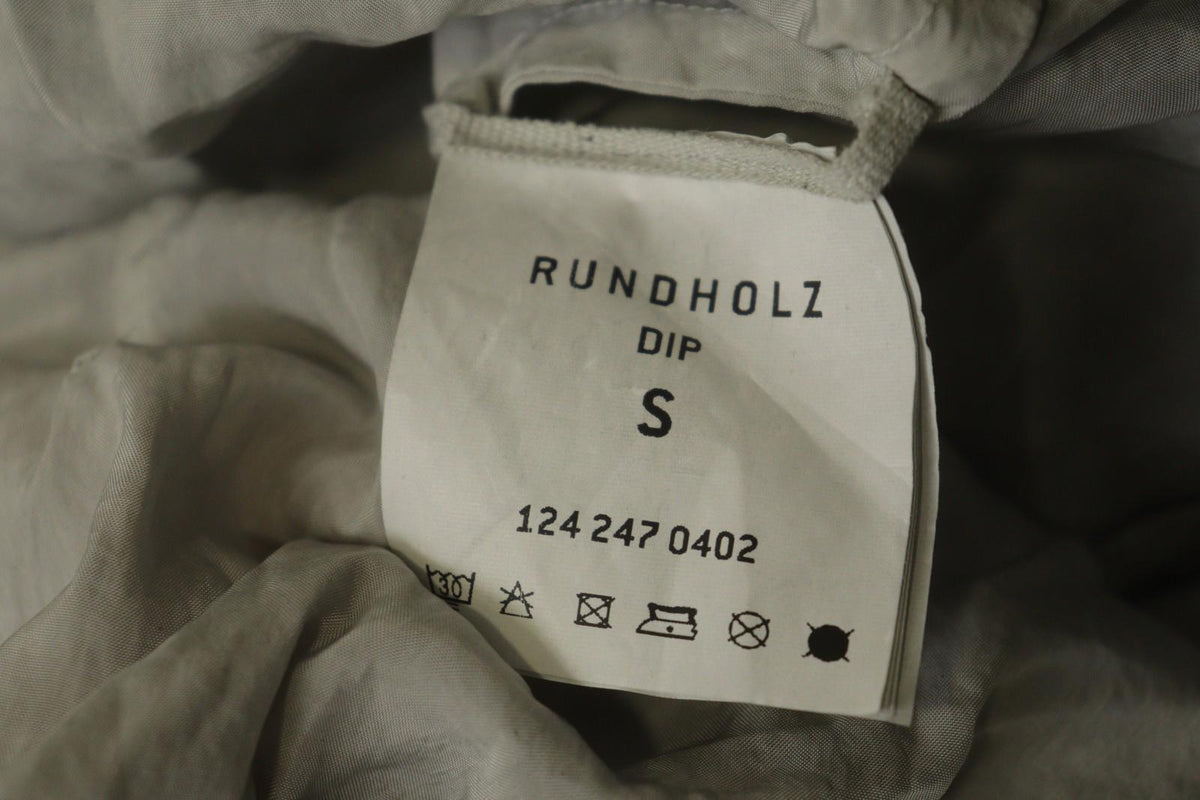 RUNDHOLZ DIP Gray 100% Cupro Long Sleeve Collared Casual Button-Up Shirt – Size S