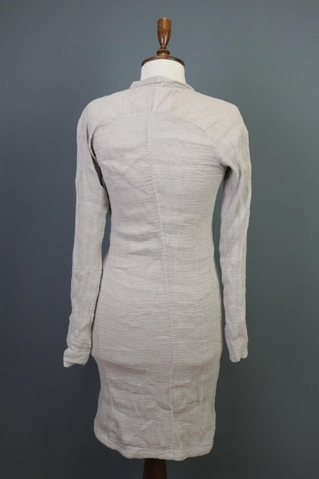 TRANSIT PAR SUCH Gray Linen Lagenlook Long Cardigan Sweater – Size 2