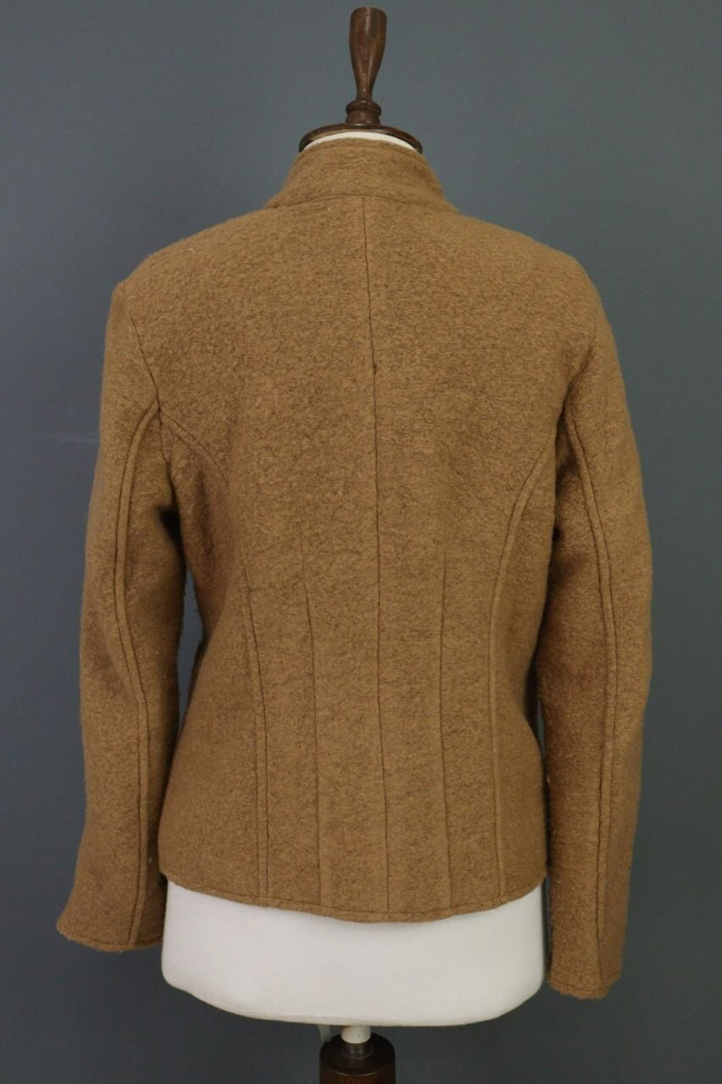 EMILY VAN DEN BERGH Brown Wool Knit Button Blazer Cardigan – Size 40