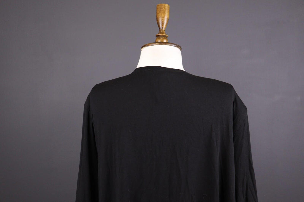 BARBARA SPEER Black Lagenlook Oversize Kaftan Midi Dress Tunic – Size L