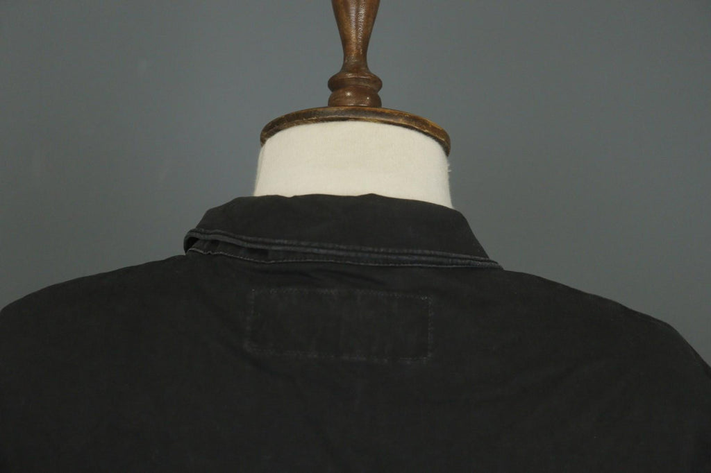 RUNDHOLZ DIP Black Casual Short Sleeve Collared Full Button Front Shirt – Size M