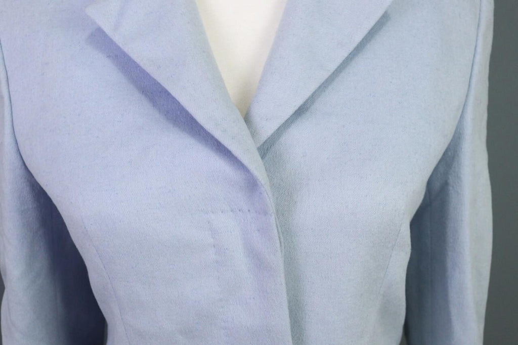 GIANNI VERSACE COUTURE Blue Single Breast Check Blazer Jacket Sz 38