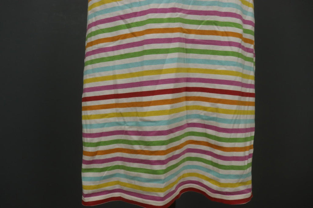 GUDRUN SJODEN Multi Striped Wide Strap Square Neck Pullover Tank Dress – Size S