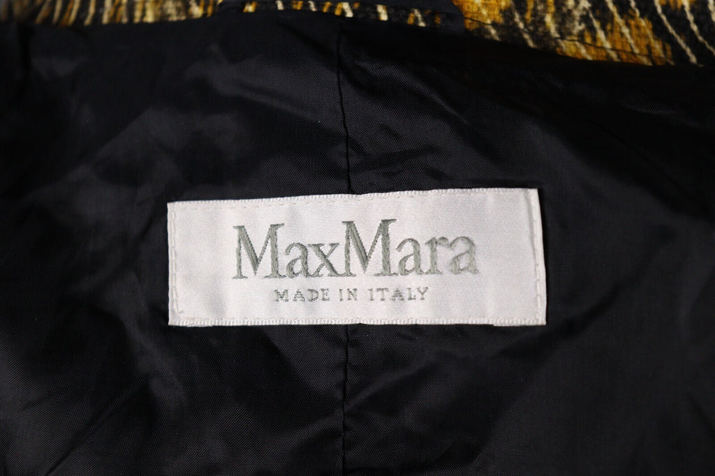 Max Mara Leopard Print Two Button Blazer Jacket – Size I 46 / GB 14 / USA 12