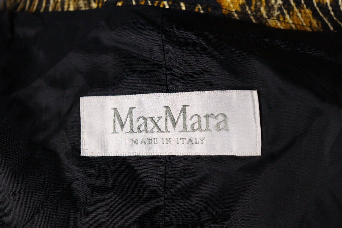 Max Mara Leopard Print Two Button Blazer Jacket – Size I 46 / GB 14 / USA 12