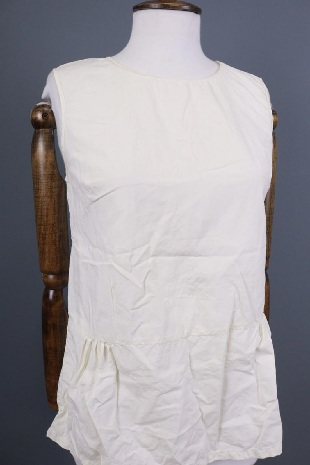 MARNI White Sleeveless Blouse Shirt Top – Size 44