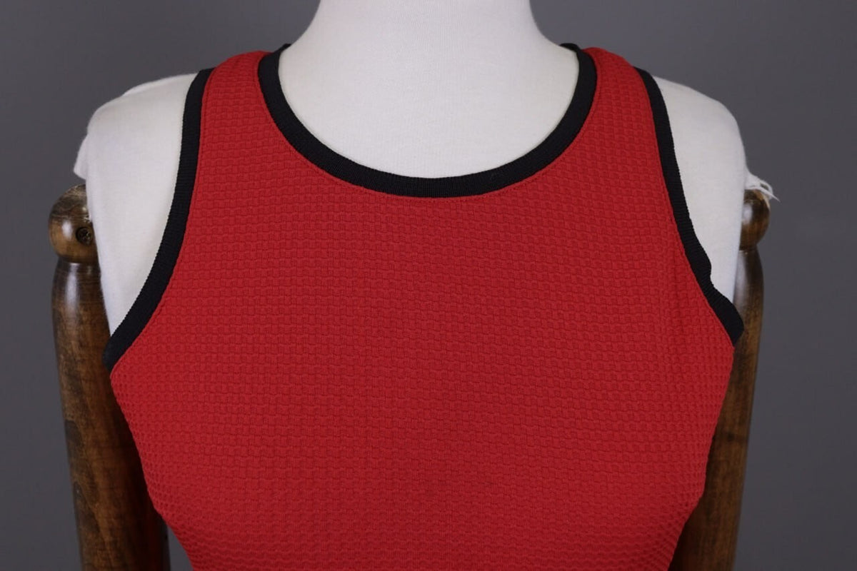 Pinko Red Sleeveless Evening Bodycon A-Line Short Dress – Size I 42 / GB 10 – Used