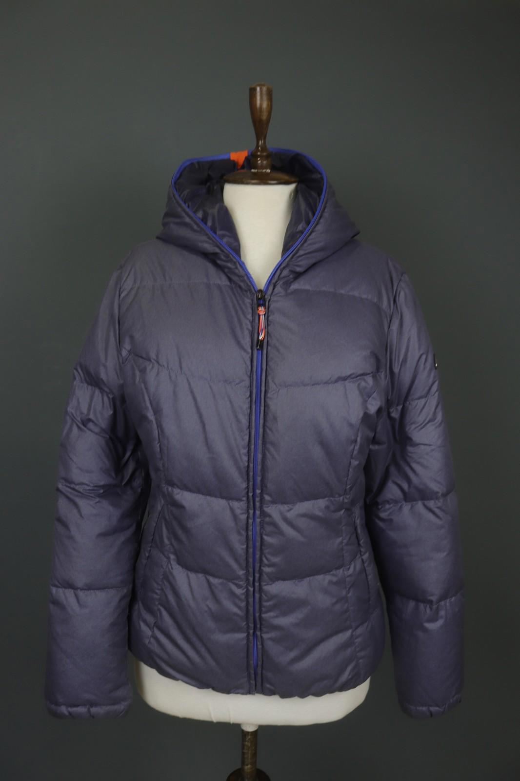 KJUS Purple Long Sleeve Regular Fit Full Zip Hooded Puffer Jacket – Size 40