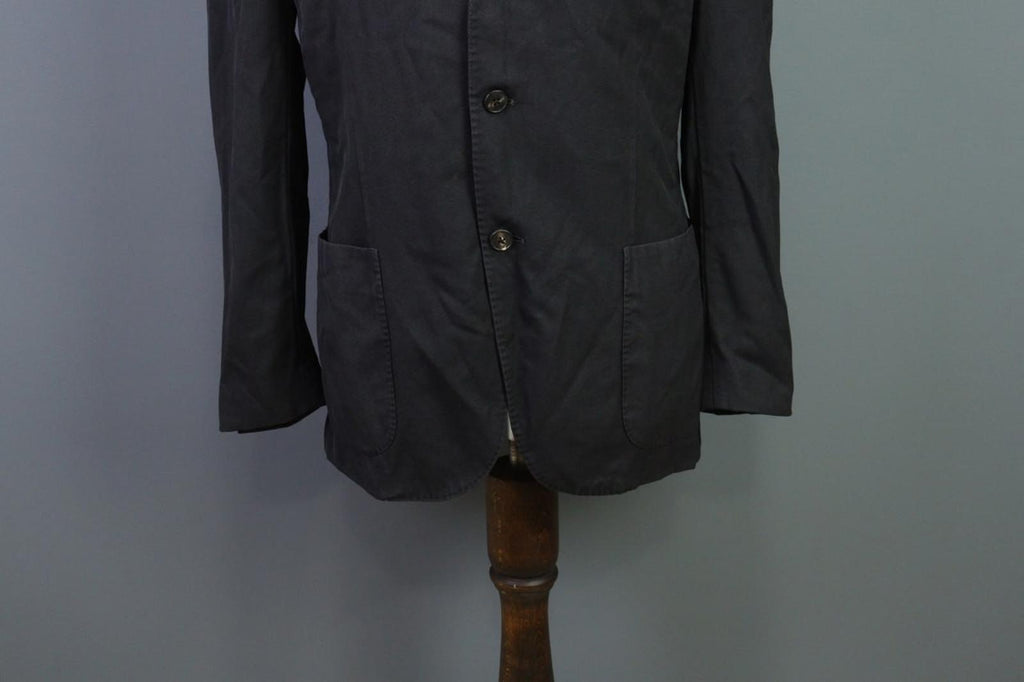 BOGLIOLI Black Wool Formal Notch Lapel Single Breasted Blazer K Jacket – Size 50