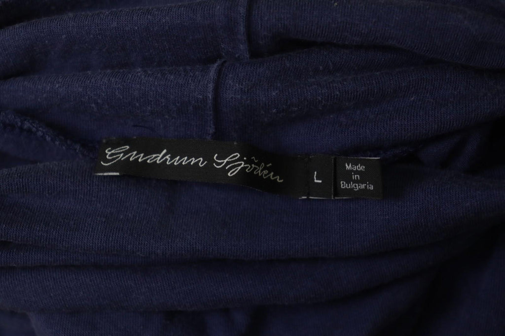 GUDRUN SJODEN Navy Knitted Long Sleeve Turtle Neck Pullover Sweater – Size L
