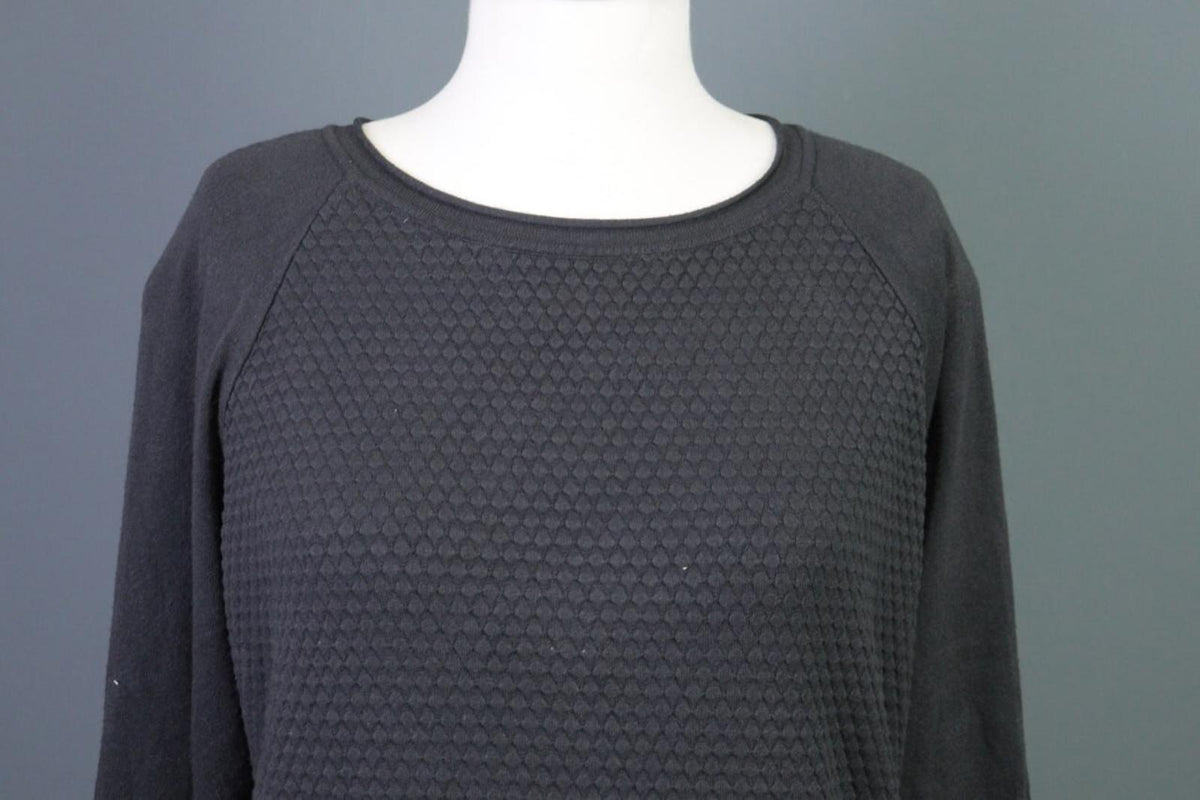 SARAH PACINI Gray Knit Lagenlook Sweater Tunic One Size