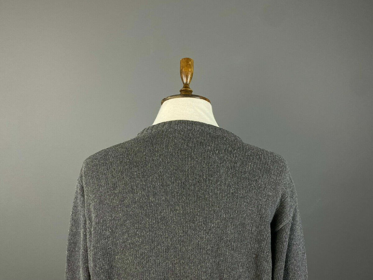 Vintage La Martina Grey Wool Knit Sweater – Men's XXL 2XL