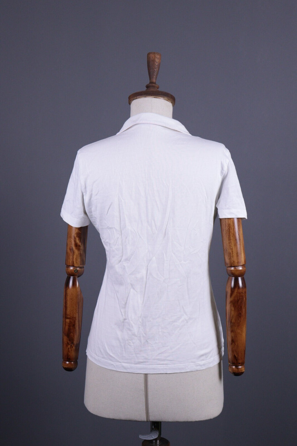 Saint James Depuis 1889 White Henley Short Sleeve Top Blouse Shirt – Size I42 /US6