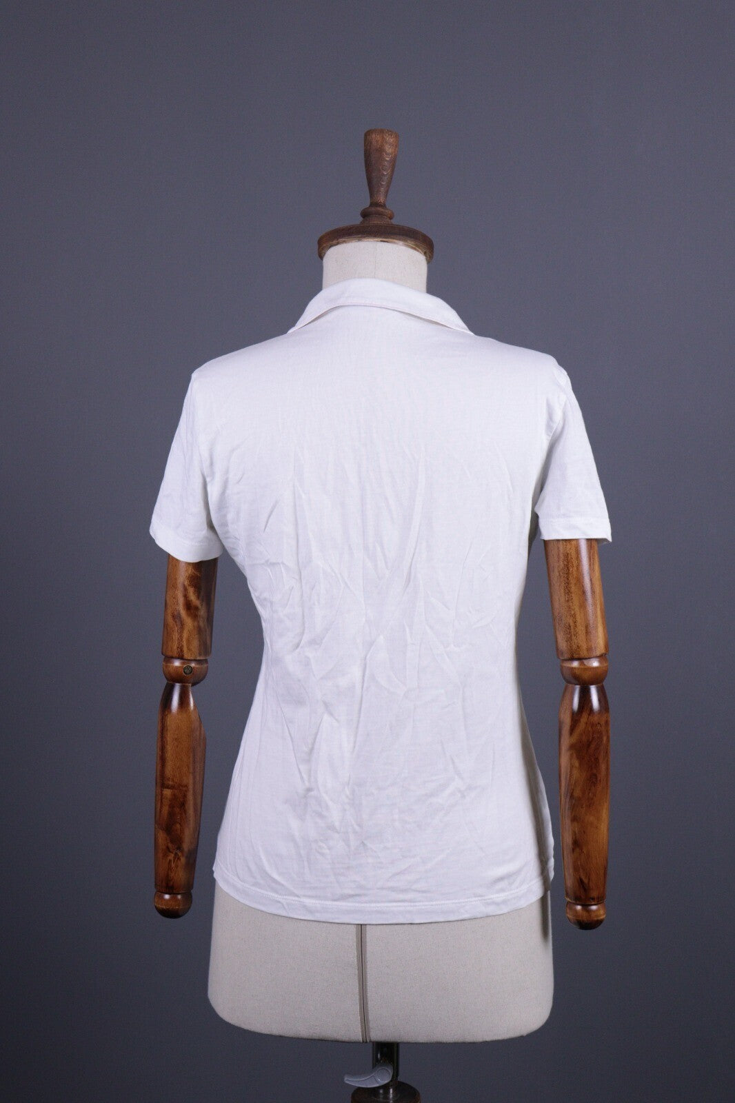 Saint James Depuis 1889 White Henley Short Sleeve Top Blouse Shirt – Size I42 /US6