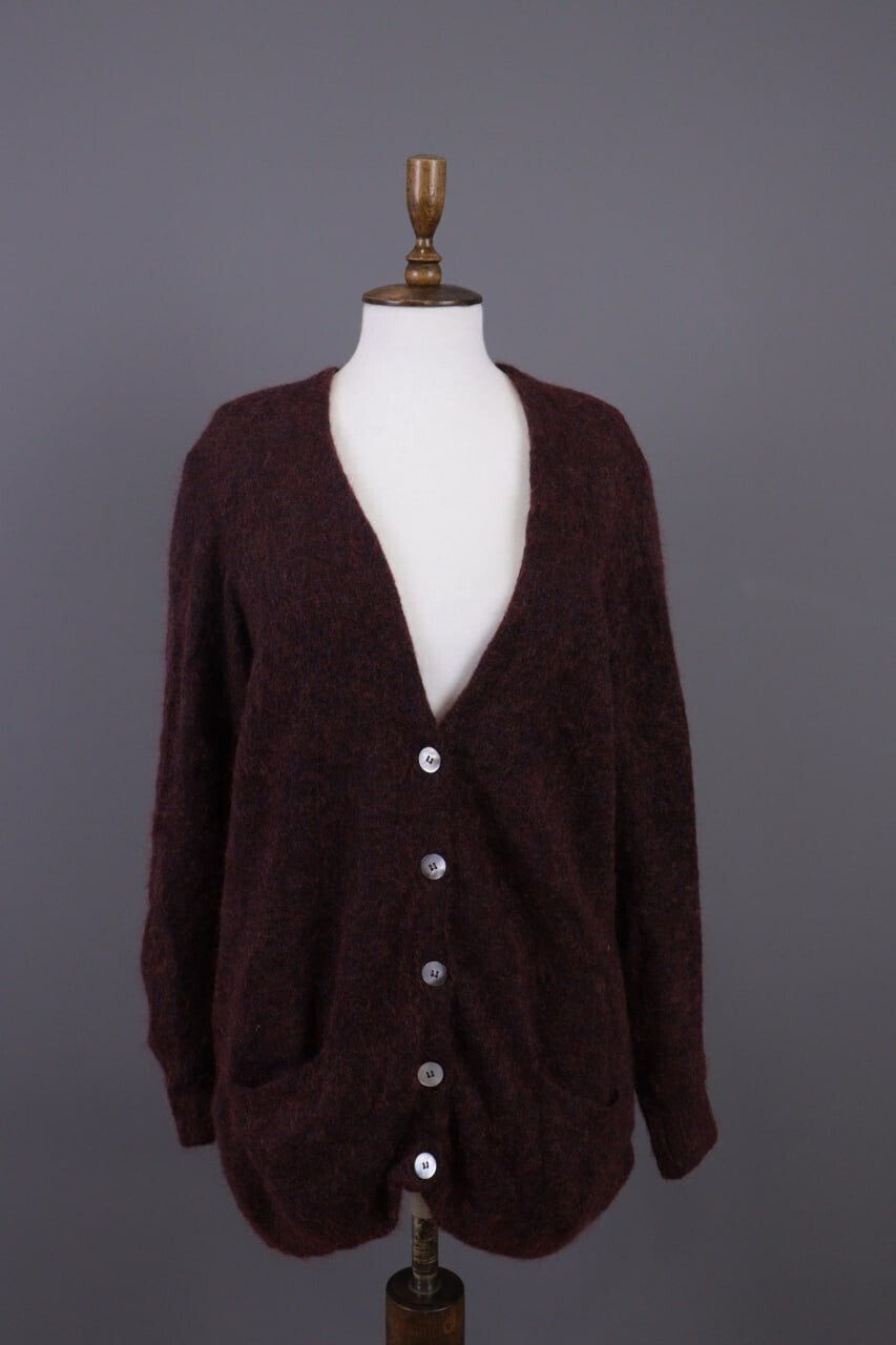 Bellerosa Brown Wool Puperkid Mohair Pockets Knit Cardigan Sweater – Size 2 / M