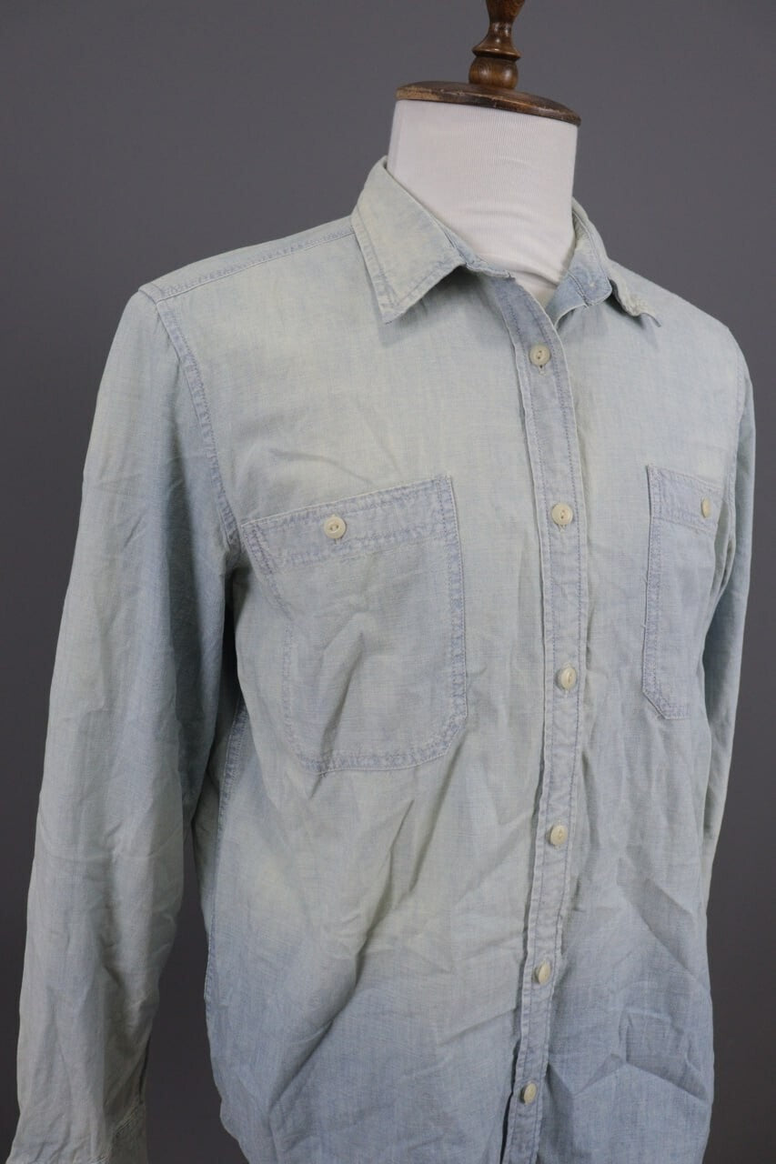 Denim & Supply Ralph Lauren Blue Long Sleeve Denim Over Shirt XL – Men's