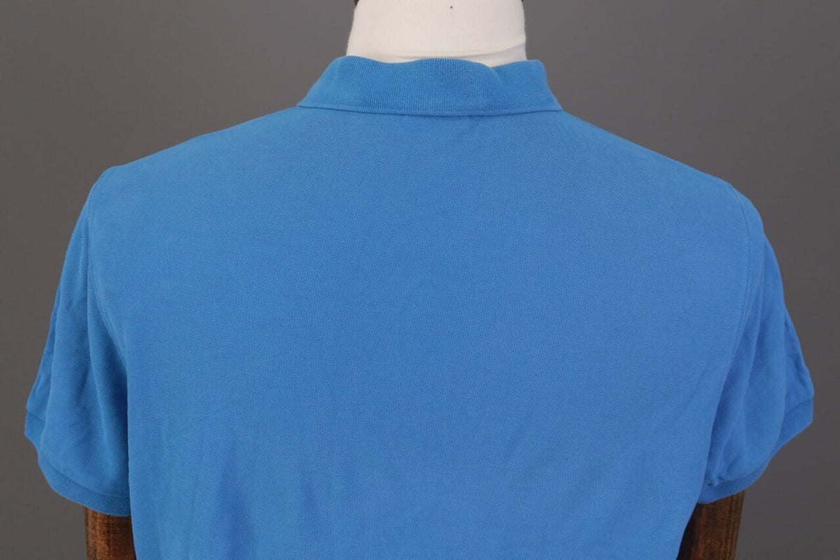 J.Lindeberg Slim Fit Blue Sport Golf Short Sleeve Polo Shirt – Size L