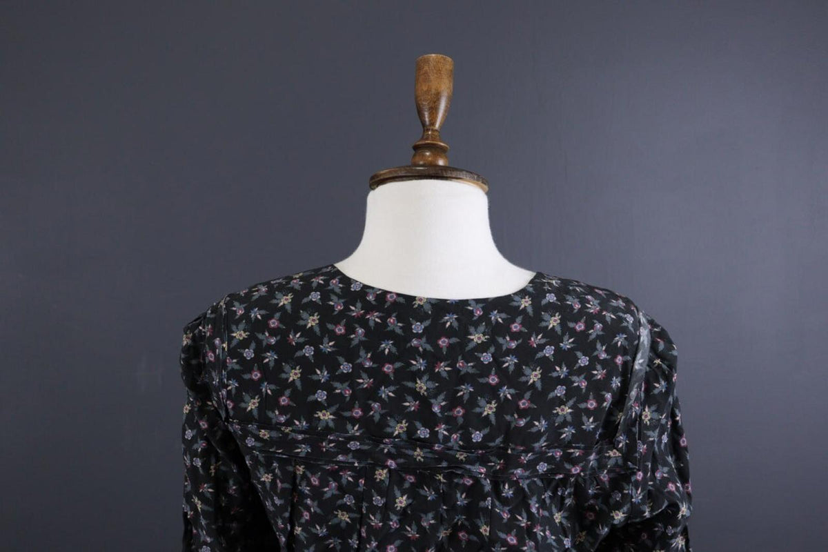 ZADIG & VOLTAIRE Remus Liberty Black Floral Long Sleeve Summer Dress – Size XS