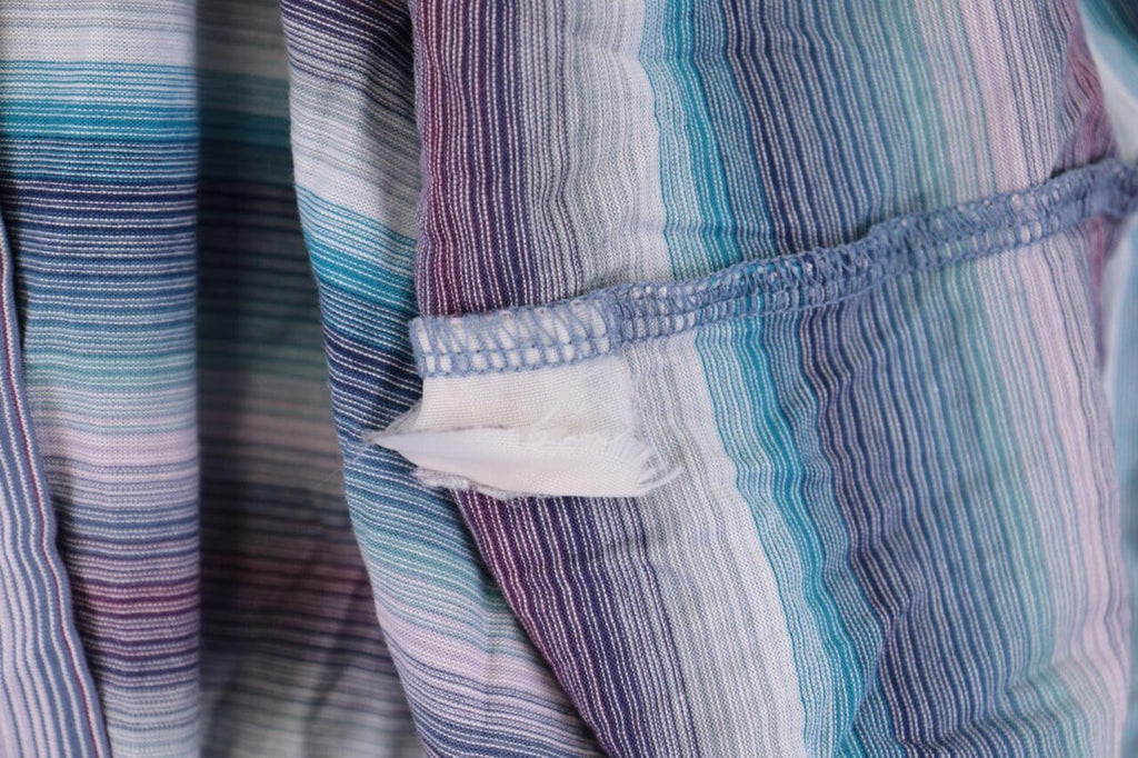 MISSONI UOMO Multicolor Striped Henley Knit Sweater – Size 54