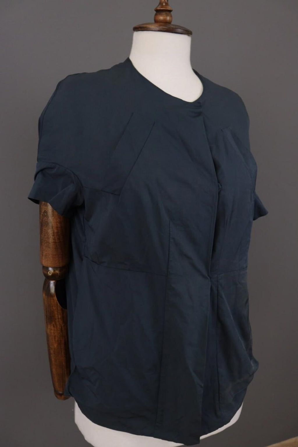 MARNI Blue Snap Short Sleeve Blouse Shirt Top – Size 38