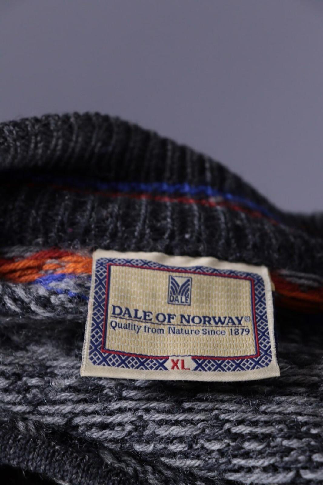 DALE OF NORWAY Sport Black Fair Isle Wool Knit Ski Sweater – Size XL