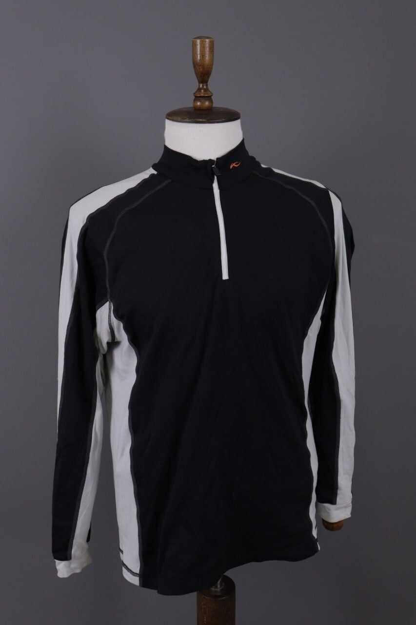 KJUS System 1/4 Zip Long Sleeve Activewear Fleece Jacket Sweater – Men's L