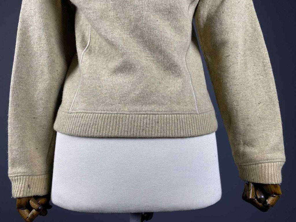 Patagonia USA Beige Wool Full Zip Winter Fleece Sweater – Women's M