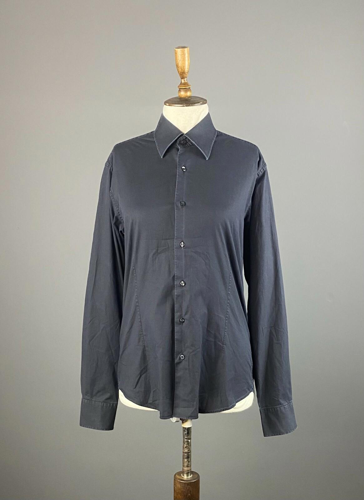 VALENTINO ROMA Black Slim Fit Long Sleeve Blouse Shirt – Size 16 / 41