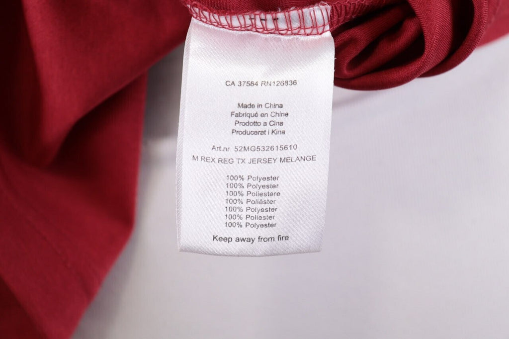 J.Lindeberg Regular Fit Sport Red Short Sleeve Polo Shirt – Size L