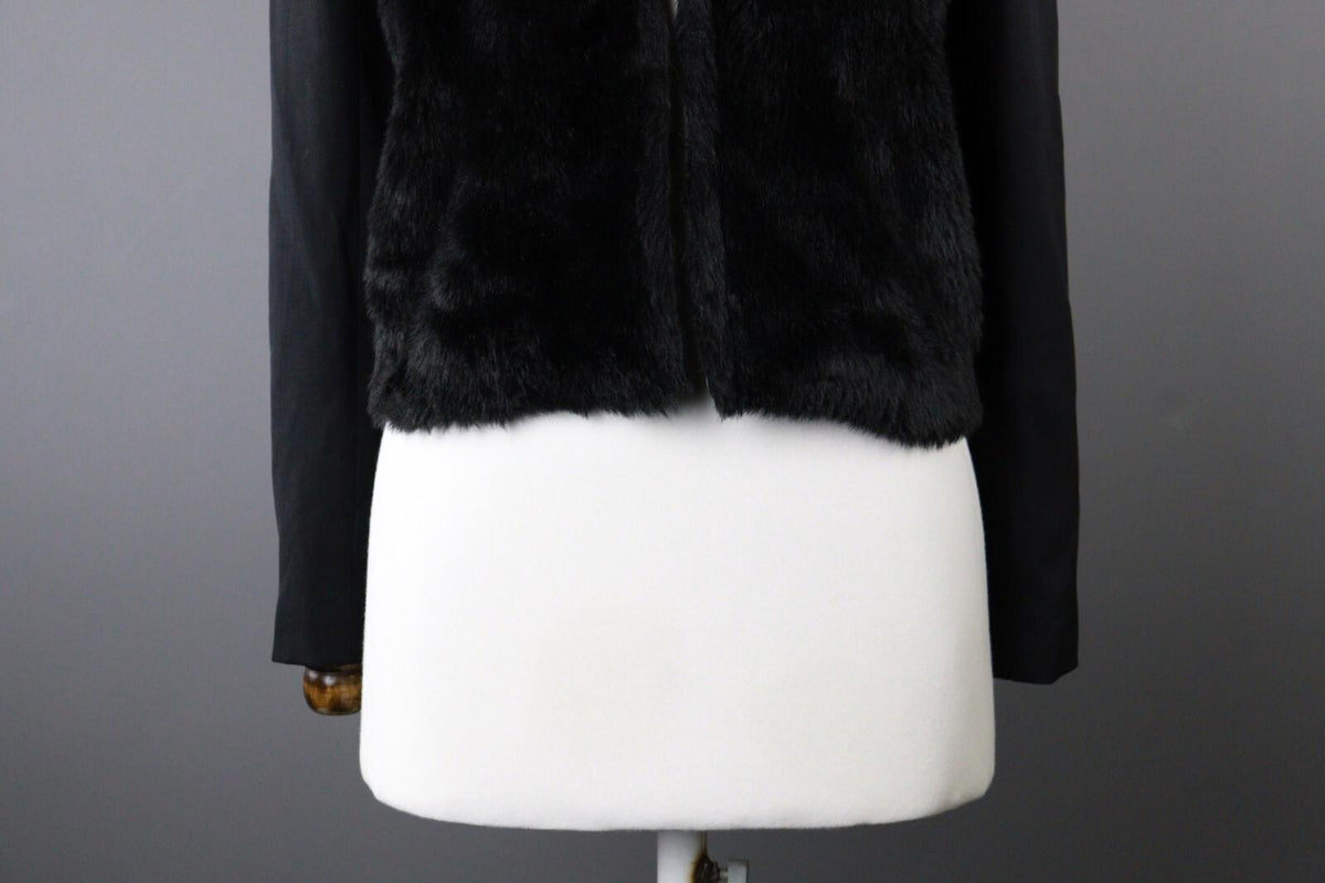 THE KOOPLES Black Wool Cape Jacket Blazer – Size 38 – Used