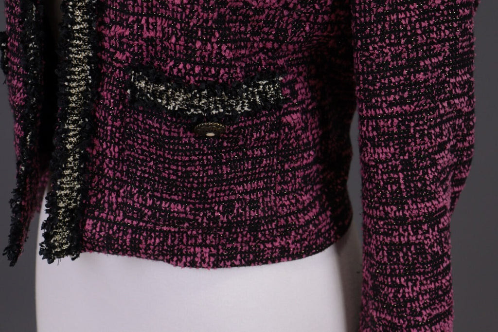 The Kooples Purple Embroidered Open Front Cardigan Jacket – Size 32