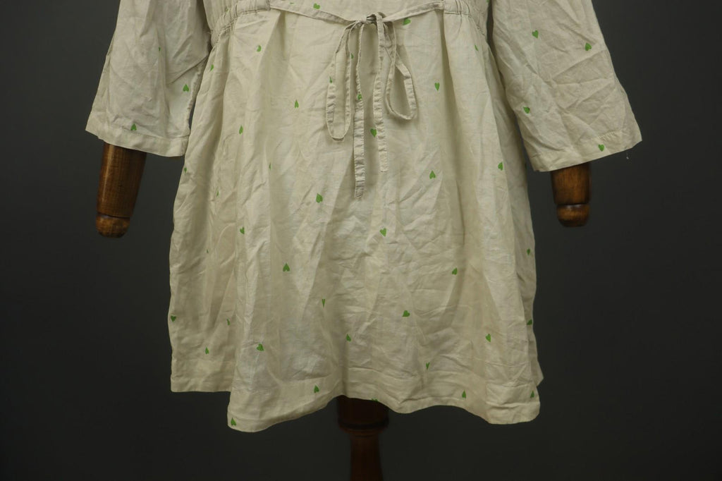 GUDRUN SJODEN Multi Embroidered Floral Cotton Button Front Shirt Dress – Size M