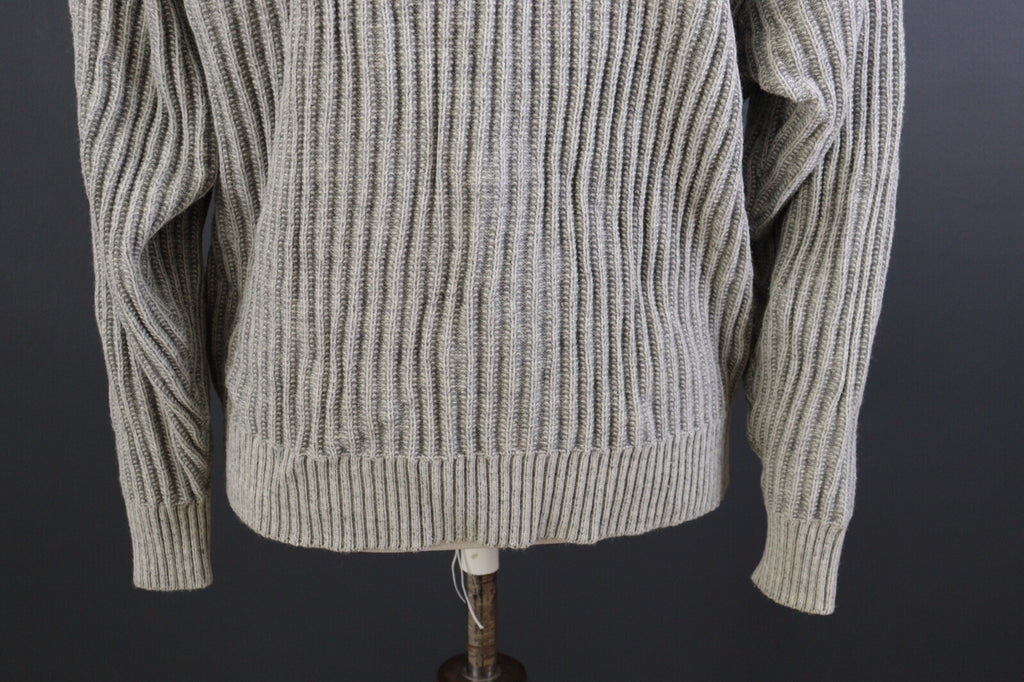 Carlo Colucci Limited Japan Gray Polo Neck Ribbed Sweater – Size L US 42 EU 52