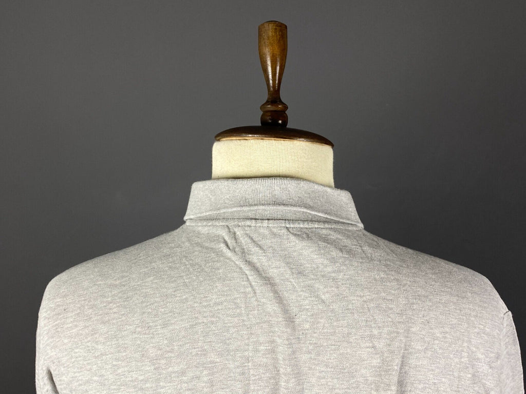 Lacoste Slim Fit Gray Colourblock Long Sleeve Polo Shirt 8 3XL 2XL
