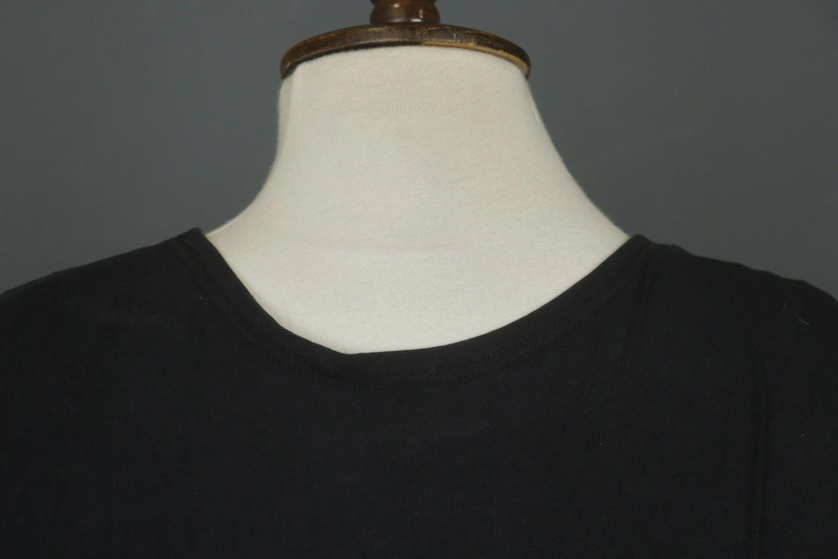 GUDRUN SJODEN Black Cotton Round Neck Sleeveless Pullover Tank Dress – Size S