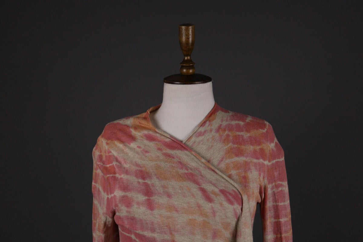 ZADIG & VOLTAIRE Colorful Abstract Knit Wrap Cardigan Sweater – Size S