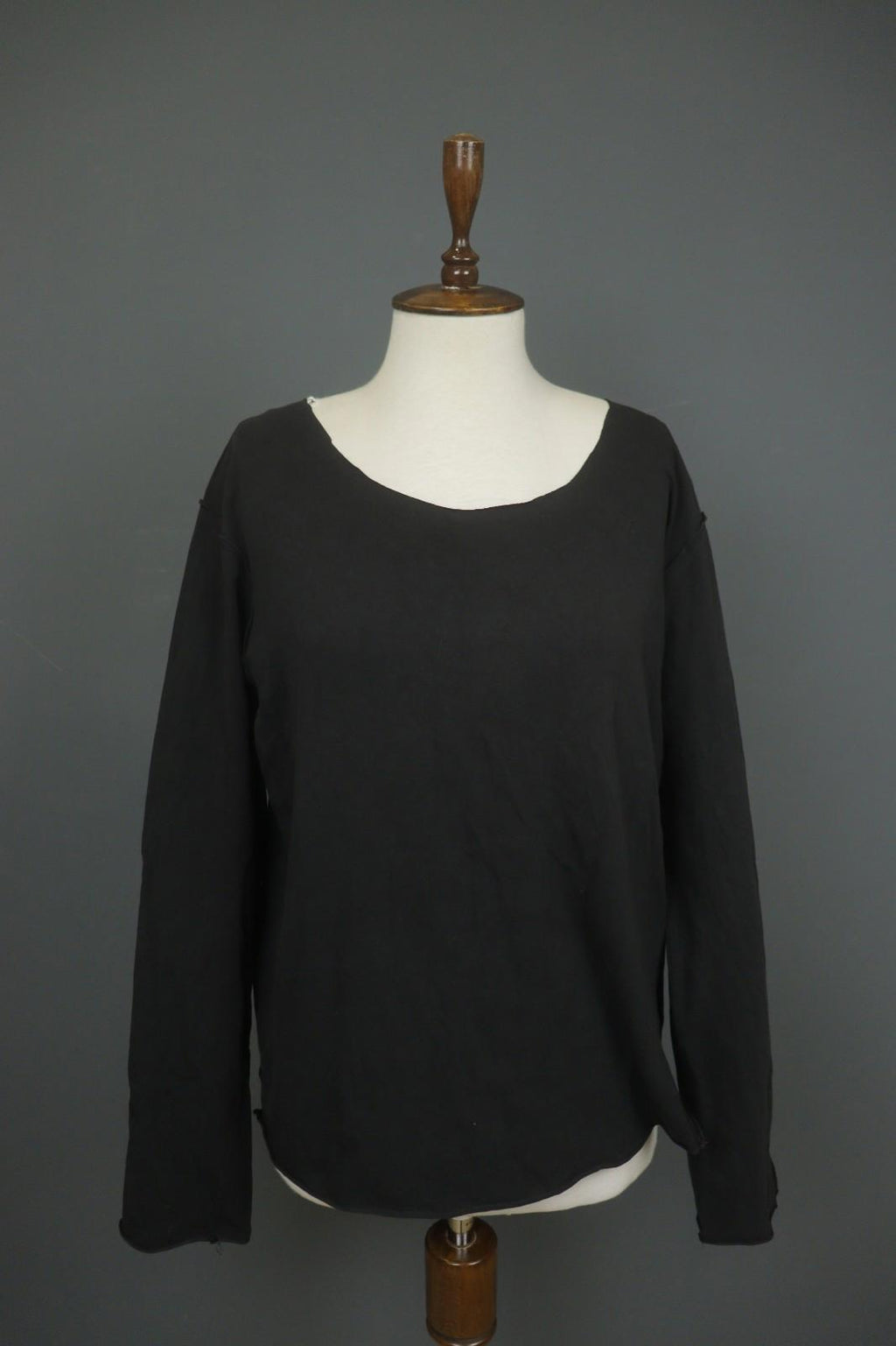 RUNDHOLZ Black Lagenlook Summer Long Sleeve Pullover Blouse Top – Size L