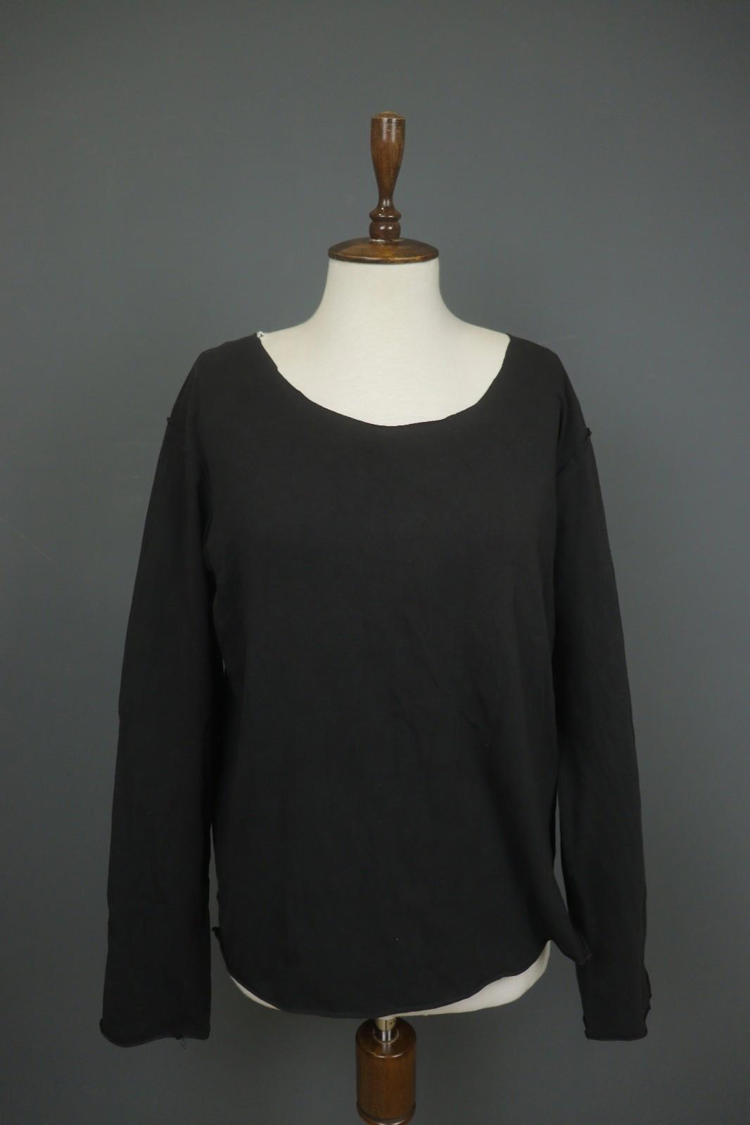 RUNDHOLZ Black Lagenlook Summer Long Sleeve Pullover Blouse Top – Size L