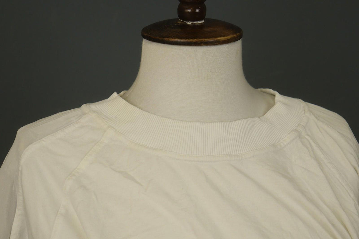 TRANSIT PAR SUCH White Raglan Sleeve Ribbed Hem Crew Neck Pullover Sweater Sz 3