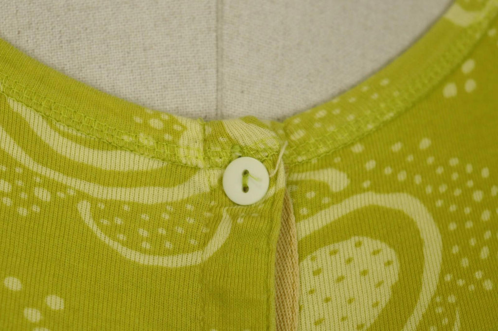 GUDRUN SJODEN Yellow Knit Long Sleeve Round Neck Button Front Cardigan – Size XL