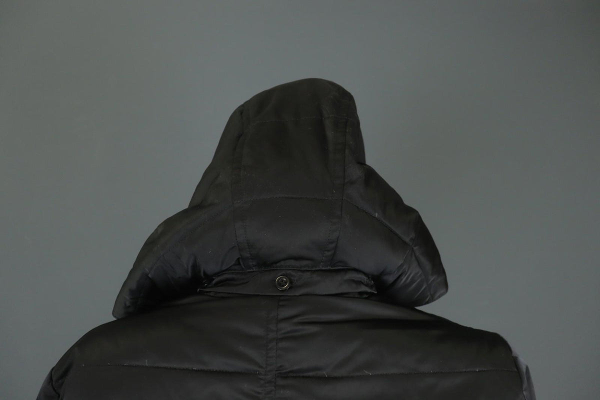 MARELLA Sport Warm Me Up Black Hooded Long Sleeve Full Zip Puffer Jacket – Size 36