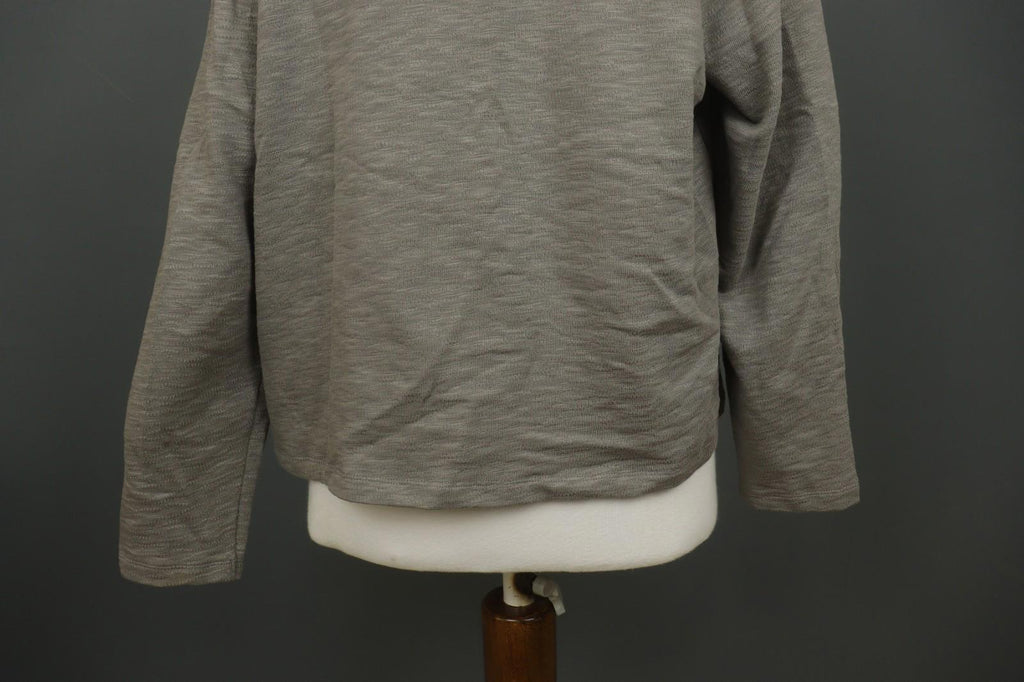 GUDRUN SJODEN Gray 100% Cotton Knitted Long Sleeve Button Front Cardigan – Size L