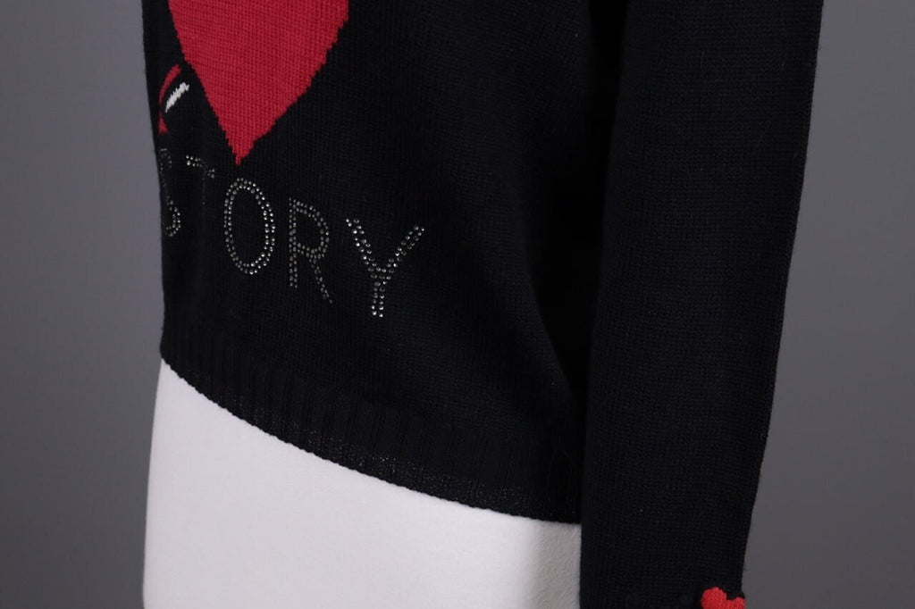 Princess Goes Hollywood Black Love Story Cashmere Knit Sweater – Size 36