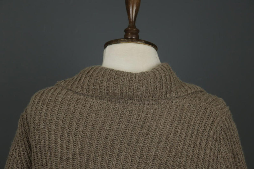 BLUMARINE Brown Knitted Collared Long Sleeve Button Front Cardigan Sweater M/L