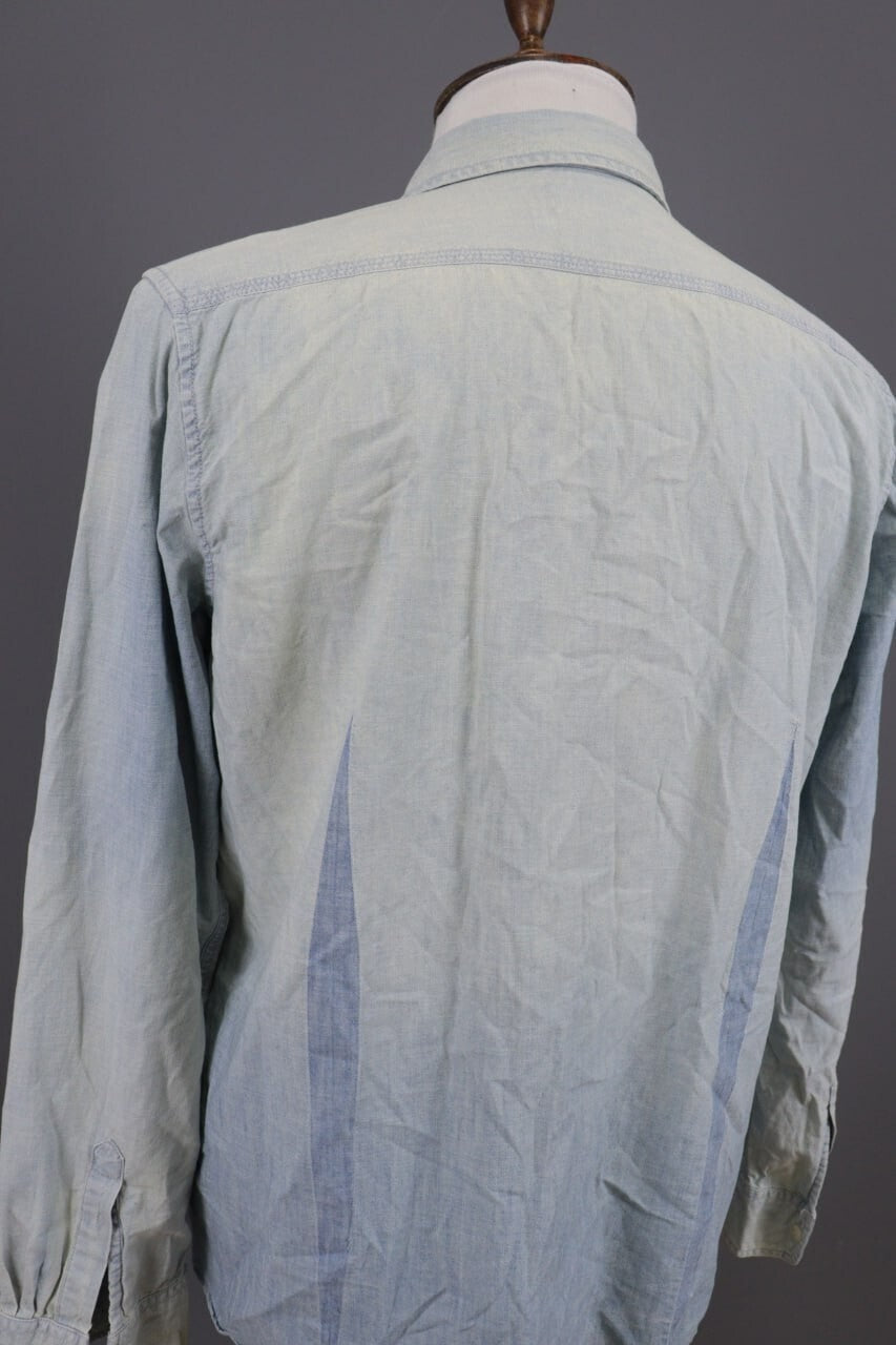 Denim & Supply Ralph Lauren Blue Long Sleeve Denim Over Shirt XL – Men's