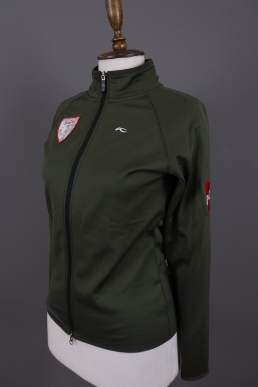 Girls Kjus Green Full Zip Soft Shell Ski Fleece Jacket – Size L